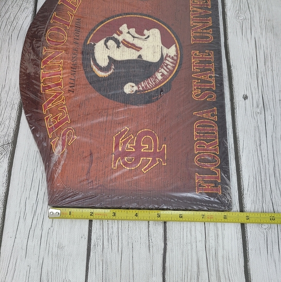 Sealed Vintage SEMINOLES Florida State University Team Spirit Wall Decor - Picture 7 of 7